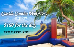 Castle Combo W/pool Wet/Dry