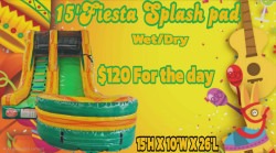 15FT Fiesta Splash Pad Wet/Dry