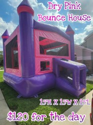 Dry Pink Bounce House