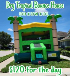 Dry Tropical Bounce House