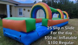 25' Rainbow Slip N Slide