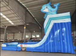 download2074 1765812115 20FT Dolphin Waterslide W/pool Wet/Dry